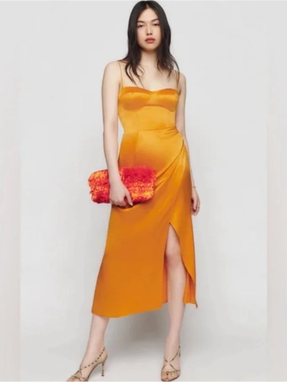 Reformation Marguerite Silk Dress Size 6